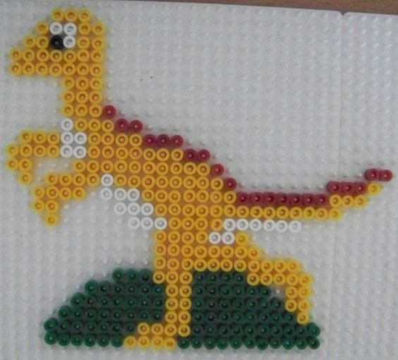 Modèle Dinosaure Perles à Repasser