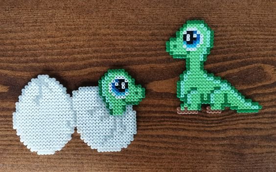 Modèle Dinosaure Perles à Repasser