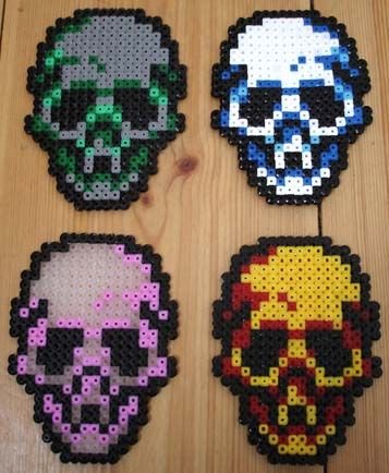 Crâne Perles à Repasser