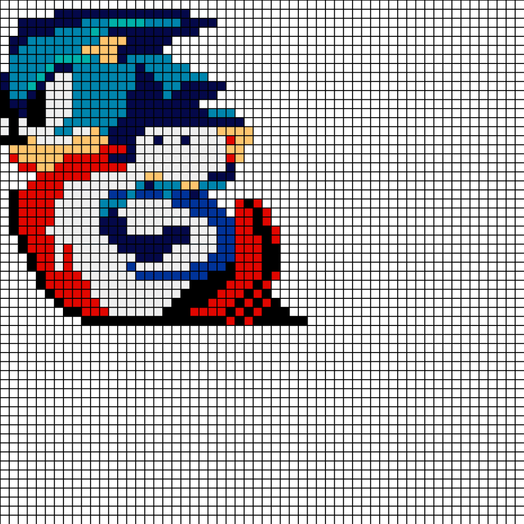 Perles à repasser Sonic qui saute