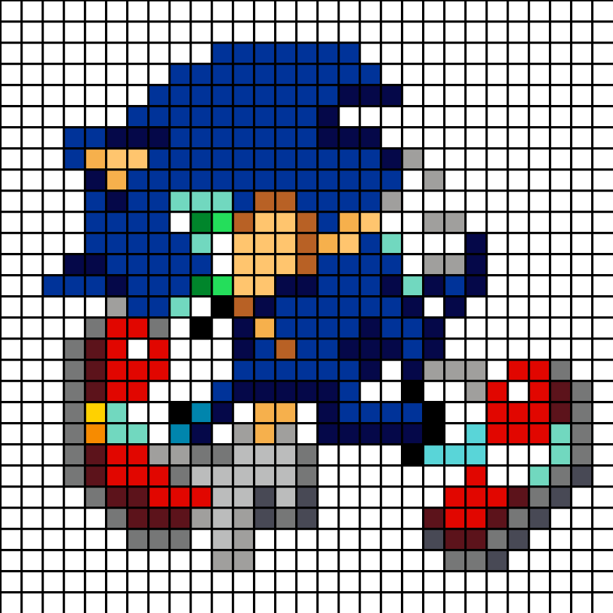 Perles à repasser Sonic The Hedgehog