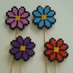 Inspiration Fleur Perles à Repasser