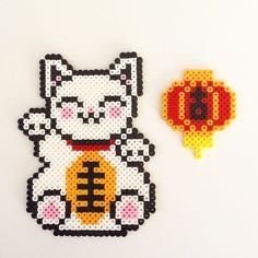 Modèle Chat Perles à Repasser