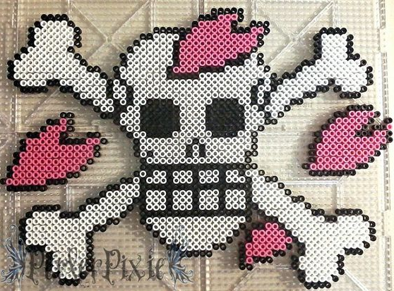 Crâne Chopper Perles à Repasser