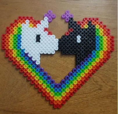 Cœur de Licornes Amoureuses