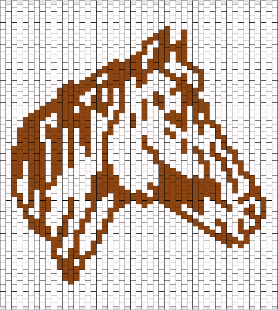 Buste de Cheval Perles à Repasser