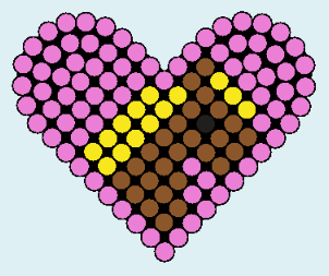 Cheval dans un Cœur Perles à Repasser