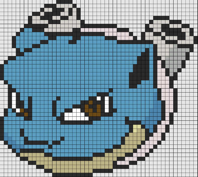 Perles à repasser Tête Pokemon Blastoise