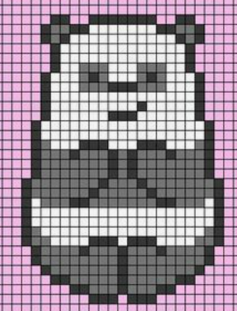 Panda - We Bare Bears Perles a Repasser