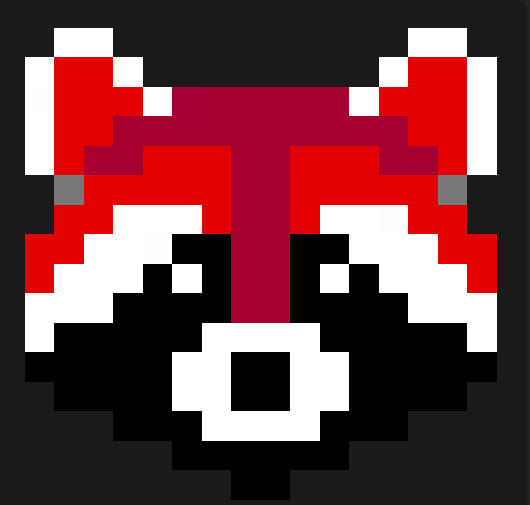 Panda Roux Perles a Repasser