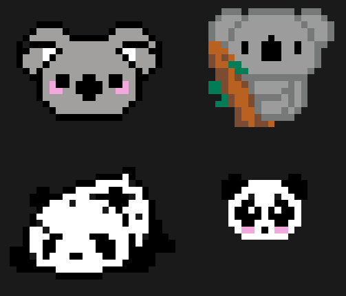 Kit pour Koalas et Pandas Perles a Repasser