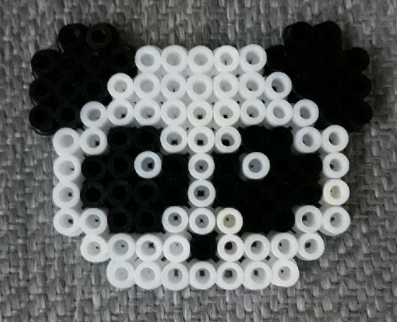 Visage de Panda Tendre Perles a Repasser