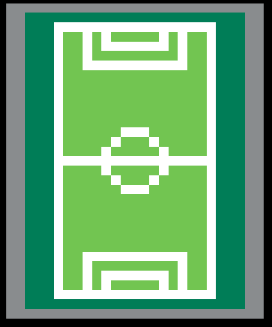 Perles à repasser Terrain de Football