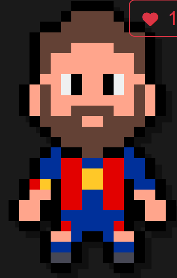 Perles à repasser Messi en Maillot Barça