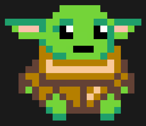 Perles à repasser Bébé Yoda (Grogu)