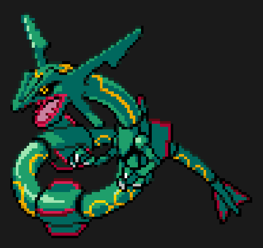 Perles à repasser RAYQUAZA SPRITE - Corps Entier