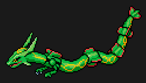 Perles à repasser Rayquaza Horizontal