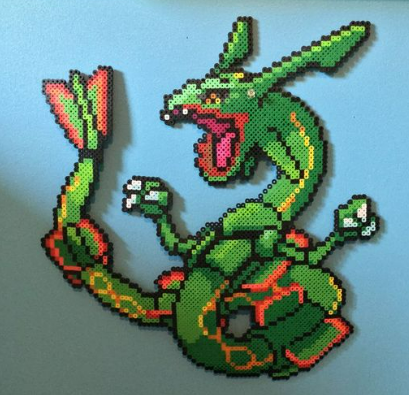 Perles à repasser RAYQUAZA SPRITE - Corps Entier