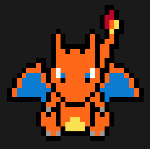 Perles à repasser Lézard du Désert à Queue de Feu