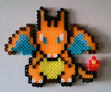 Perles à repasser Lézard du Désert à Queue de Feu