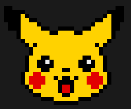 Perles à repasser Visage de Pikachu