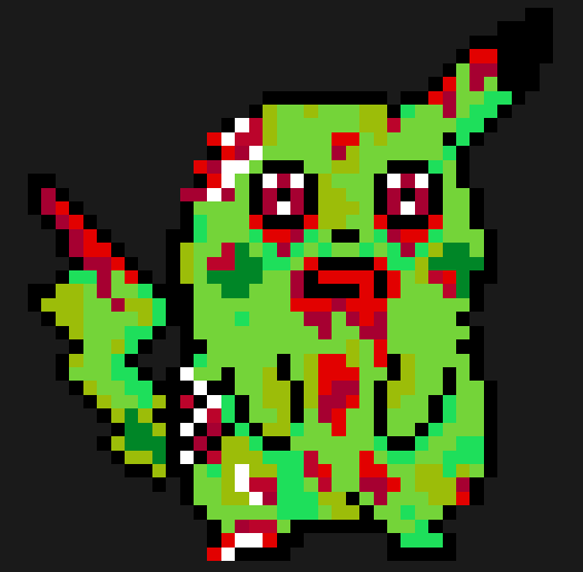 Perles à repasser Pikachu Zombie