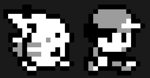 Perles à repasser Pikachu et Ash en Noir et Blanc