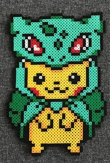 Perles à repasser Pikachu Bulbizarre
