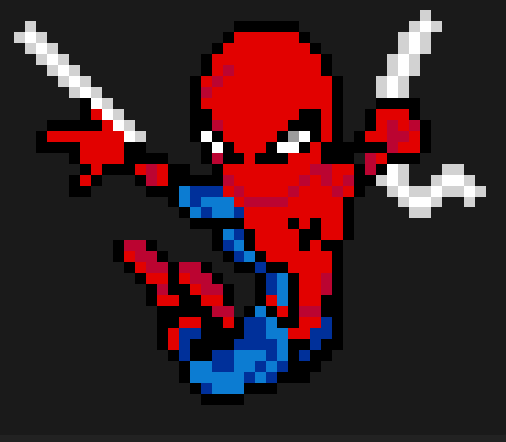 Spiderman dans sa Toile