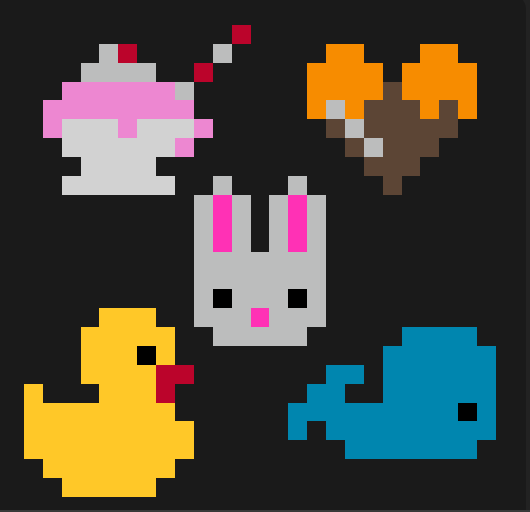 Glass, hjärta och andra motiv