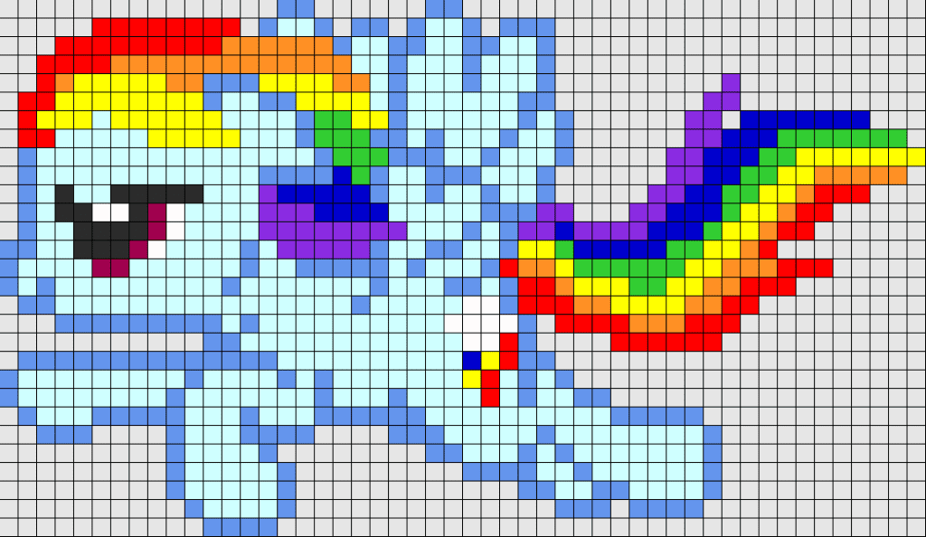 Rainbowdash hela kroppen