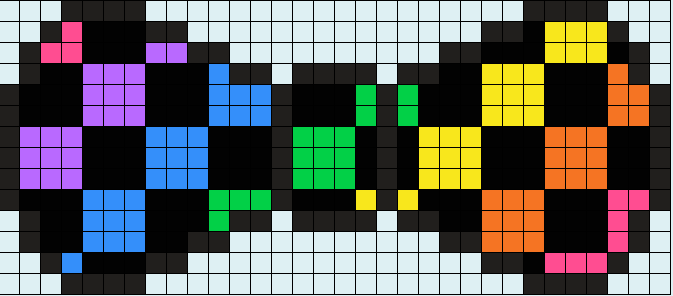 Regnbågsfärgad slips