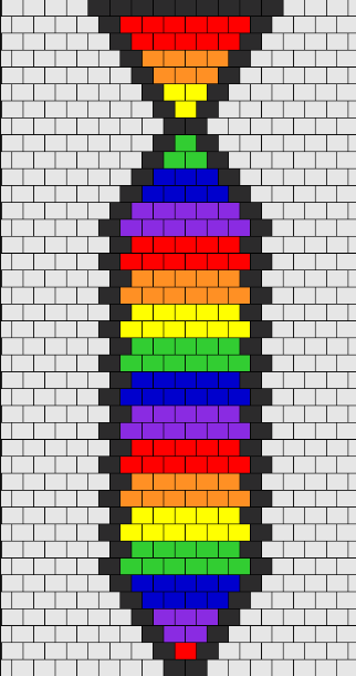 Lång slips med regnbåge