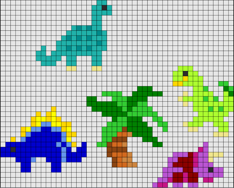 Set de Jeu Dinosaures Perles à Repasser