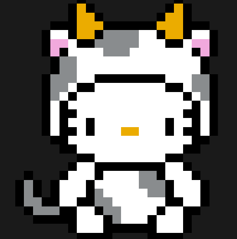 Perles à repasser Hello Kitty – Vache