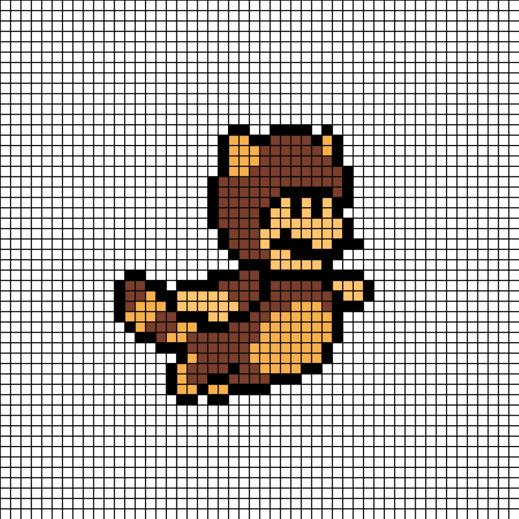 Perles à repasser Super Mario Tanooki