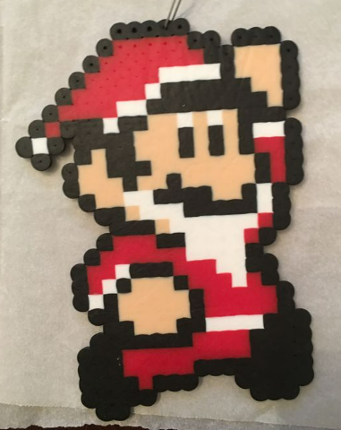 Perles à repasser Mario Bros de Noël