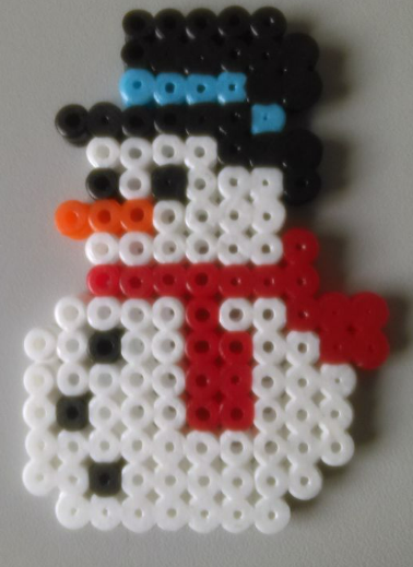 Perles à repasser Bonhomme de Neige 2