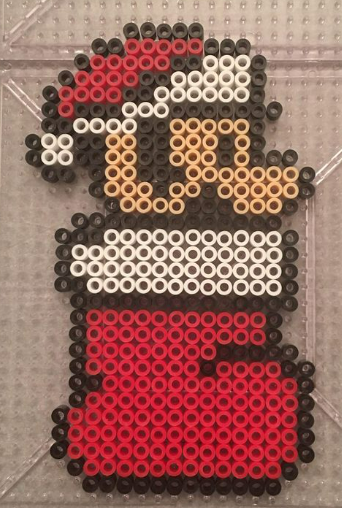 Perles à repasser Botte de Noël Mario Bros