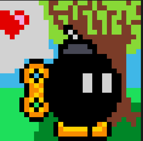 Perles à repasser Mario Bros - Bombe