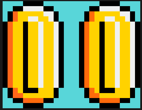 Perles à repasser Pièce Mario