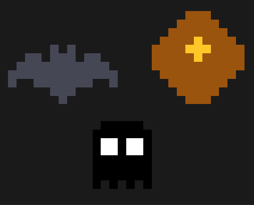 Chauve-souris, Phantom Noir et Cercueil