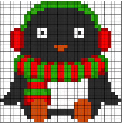 Perles à repasser Pingouin de Noël