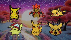 Pikachu en perles à repasser