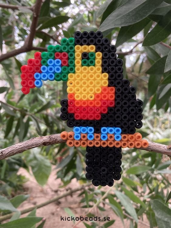 Modele Oiseau Perles a Repasser