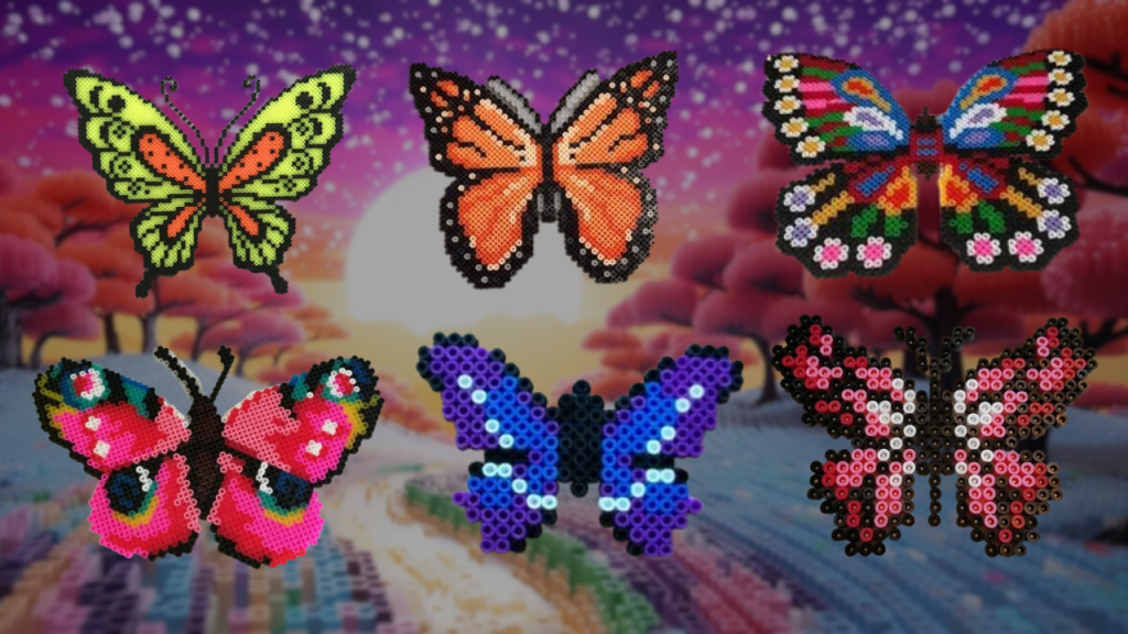 Papillon Perles a Repasser