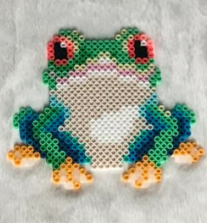 Grenouille Verte Perles à Repasser
