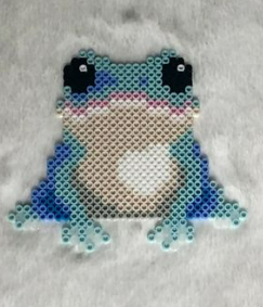 Grenouille Bleue Perles à Repasser