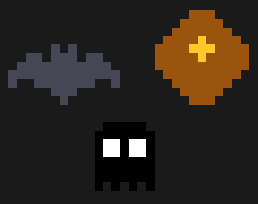 Fladdermus, spöke och kista