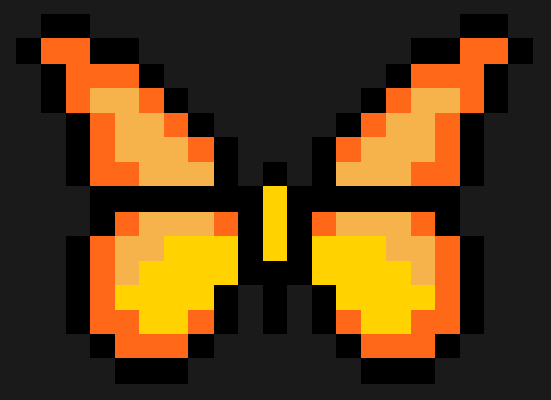 Orange drottningfjäril